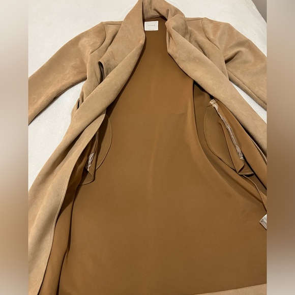 •SOLD• Elodie Tan Open Coat - Picture 5 of 5